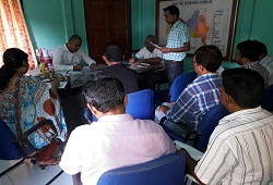 DC Goalpara conducts a meeting with CO and LRCR officers of Dudhnoi Circle to take stock of the progress of verification works  June 2016.