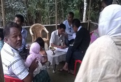 First day of Field Verification carried out by Bordoloibam NSK at Nowboicha Circle in Lakhimpur on 4th November, 2015.