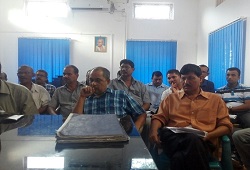 Training and discussion on various matters related to verification process held at Barkhetri Rev Circle in Nalbari - July 2016.