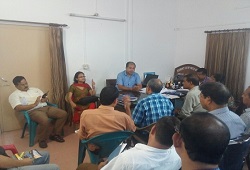 Training and discussion on various matters related to verification process held at Barkhetri Rev Circle in Nalbari - July 2016.