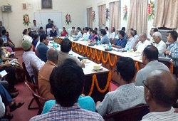 Honourable Chief Minister Assam, Shri Sarbananda Sonowal chaired a review meeting today (21/08/2016) at Deputy Commissioner Office Sonitpur to review the overall progress of NRC Updation work in the district.