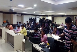 Press Meet conducted by State Coordinator NRC, Assam on Updating of NRC in the state - 20th Oct 2016.