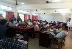 A meeting held on various matters related to ongoing processes under the verification phase that is underway in Baksa district. The meeting was attended by all Government officials- 2 Nov, 2016.