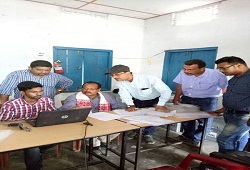 DC Barpeta and CO Kalgachia on QC round inspection of e-Form 3 at Mayanbari GP NSK & Banghugi Community Hall NSK under Kalgachia Circle Barpeta -4 Nov, 2016.