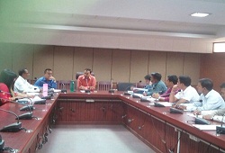 Review meeting on NRC updation progress held Jorhat with concerned members of the district NRC Team in attendance. The meeting was chaired by DRCR cum DC Shri Virendra Mittal- 28 Oct, 2016.