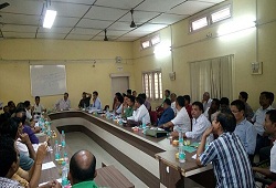 Review meeting held at Office of the Deputy Commissioner Chirang on DOCSMEN, OV progress, MFT and VTR on 3rd May 2016.