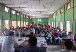 Review meeting conducted by DRCR Kokrajhar at Basic Training centre, Kokrajhar on ongoing NRC Updation works at the NSKs-4th Oct 2016.