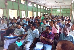 Review meeting conducted by DRCR Kokrajhar at Basic Training centre, Kokrajhar on ongoing NRC Updation works at the NSKs-4th Oct 2016.