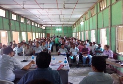 Review meeting conducted by DRCR Kokrajhar at Basic Training centre, Kokrajhar on ongoing NRC Updation works at the NSKs-4th Oct 2016.