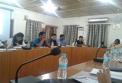 Review meeting conducted on ongoing NRC updation works in the district. DC Dhemaji chaired the meeting with all senior officials in attendance-2 Oct, 2016.