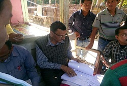 Field Verification Coducted at Goreswar, Jalah, Baganpara Revenue Circle in Baksa on 26th Nov, 2015.