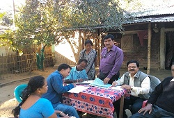 Field Verification visits by VT Officials at PubDharmtul, Hugaltoli, Udori Bakhorbari villages, Morigaon on 25th and 26th Nov, 2015.