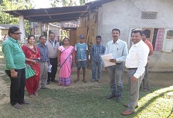 Field Verification under Biswanath Revenue Circle in Sonitpur on 29th Nov, 2015.