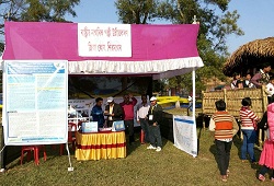 At Rongpur Unnayan Utsav 2015 NRC Cell Sivasagar put up a stall to create awareness on verification proces.