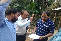 Field Verification at households under NSK-4 ( Mayong-i) of Kamrup Metro - 21st Dec, 2015.