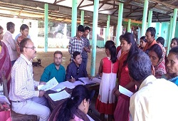 Field Verification at households under NSK-4 ( Mayong-i) of Kamrup Metro - 21st Dec, 2015.