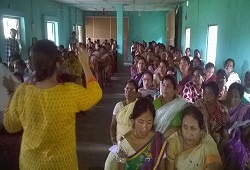 Awareness Meeting attended by Anganwadi workers at Amingaon HS in Kamrup Rural on 16th June, 2015.