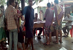 Jail inmates in Sivasagar seen submitting their NRC Application Forms.