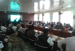 Members of political parties and student organisation watches a presentation on NRC Updation process recently held in Dibrugarh