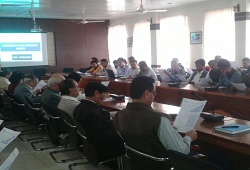 Attendees seen going through NRC updation literatures during a meeting organised in Dibrugarh recently